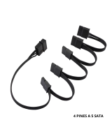 Cable divisor de alimentacion para disco duro Molex de 4 pines IDE a 4 SATA