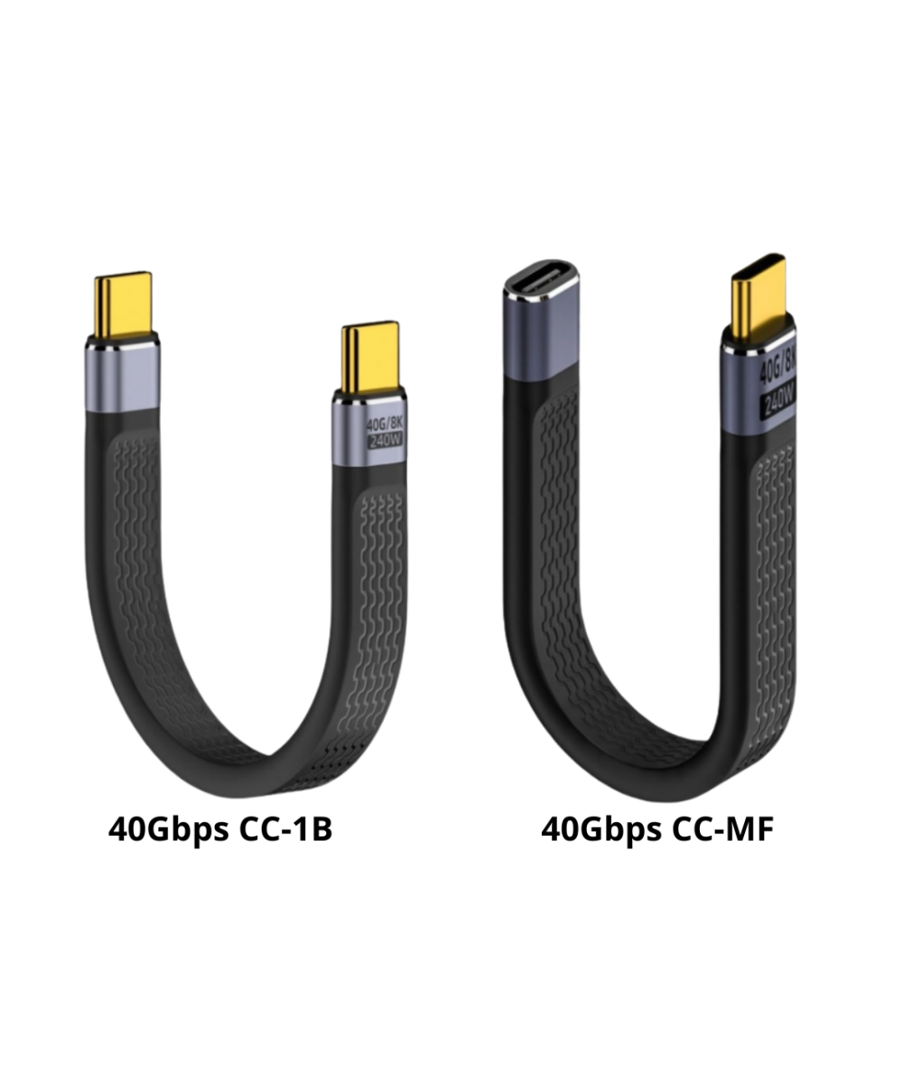 Cable USB c 13.5cm CC-1B y CC-MF 40gbps