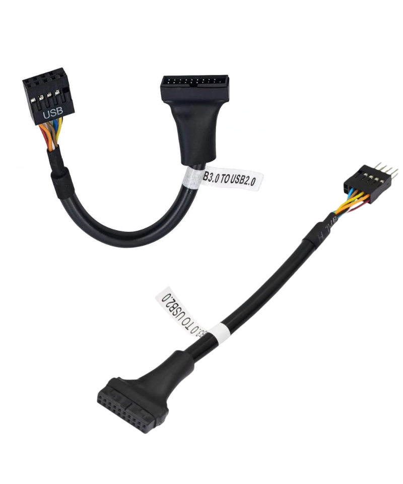 cable adaptador de tarjeta madre USB 3.0 a USB 2.0, 19 pines USB3.0 macho a 9 pines USB2.0 Hembra