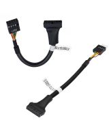 cable adaptador de tarjeta madre USB 3.0 a USB 2.0, 19 pines USB3.0 macho a 9 pines USB2.0 Hembra
