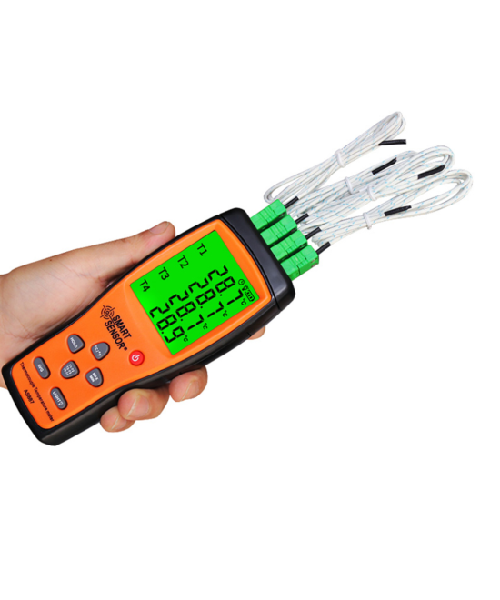 Medidor de temperatura de 4 canales Smart Sensor AS887K