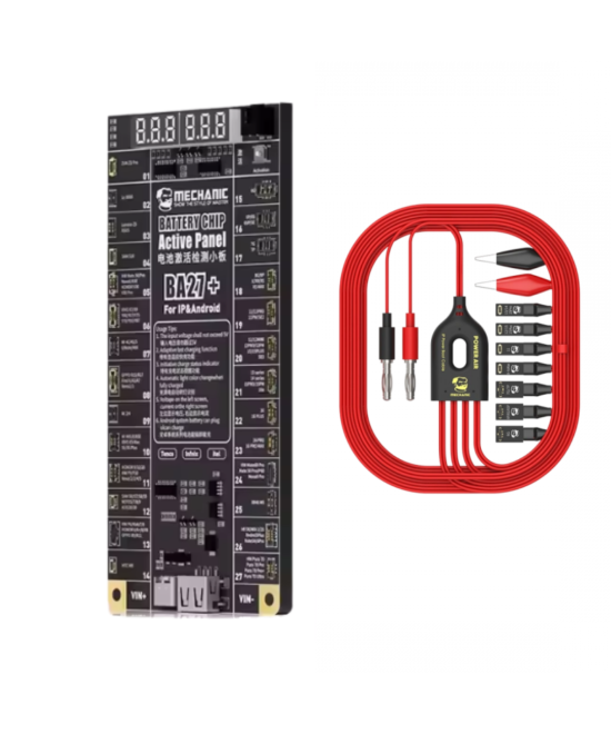 activador de baterias de celular MECHANIC BA27 con alimentador inteligente