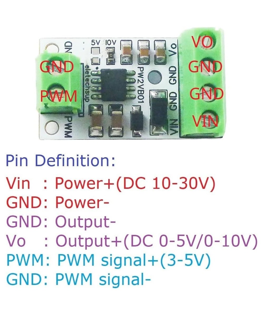 Modulo convertidor de PWM a Voltaje 0-5V