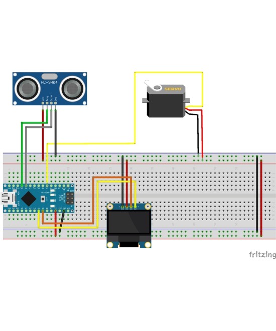 Proyecto Educativo Radar Ultrasonico con Monitor OLED 0.96" (DIY)