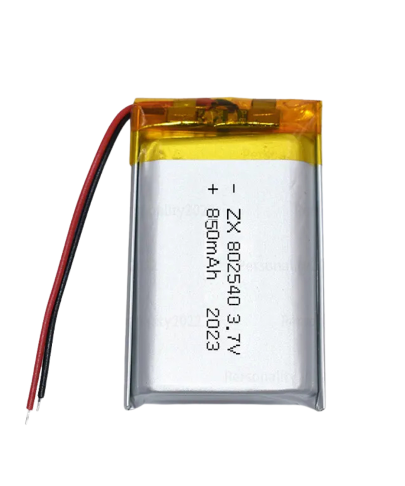Bateria tipo Lipo recargable 3.7V 850mAh 80x25x40mm