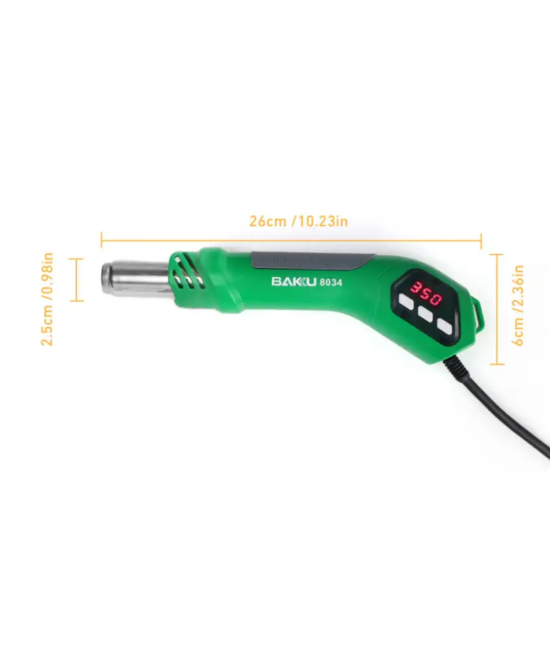 Pistola de calor portatil 650W BK-8034 BAKU