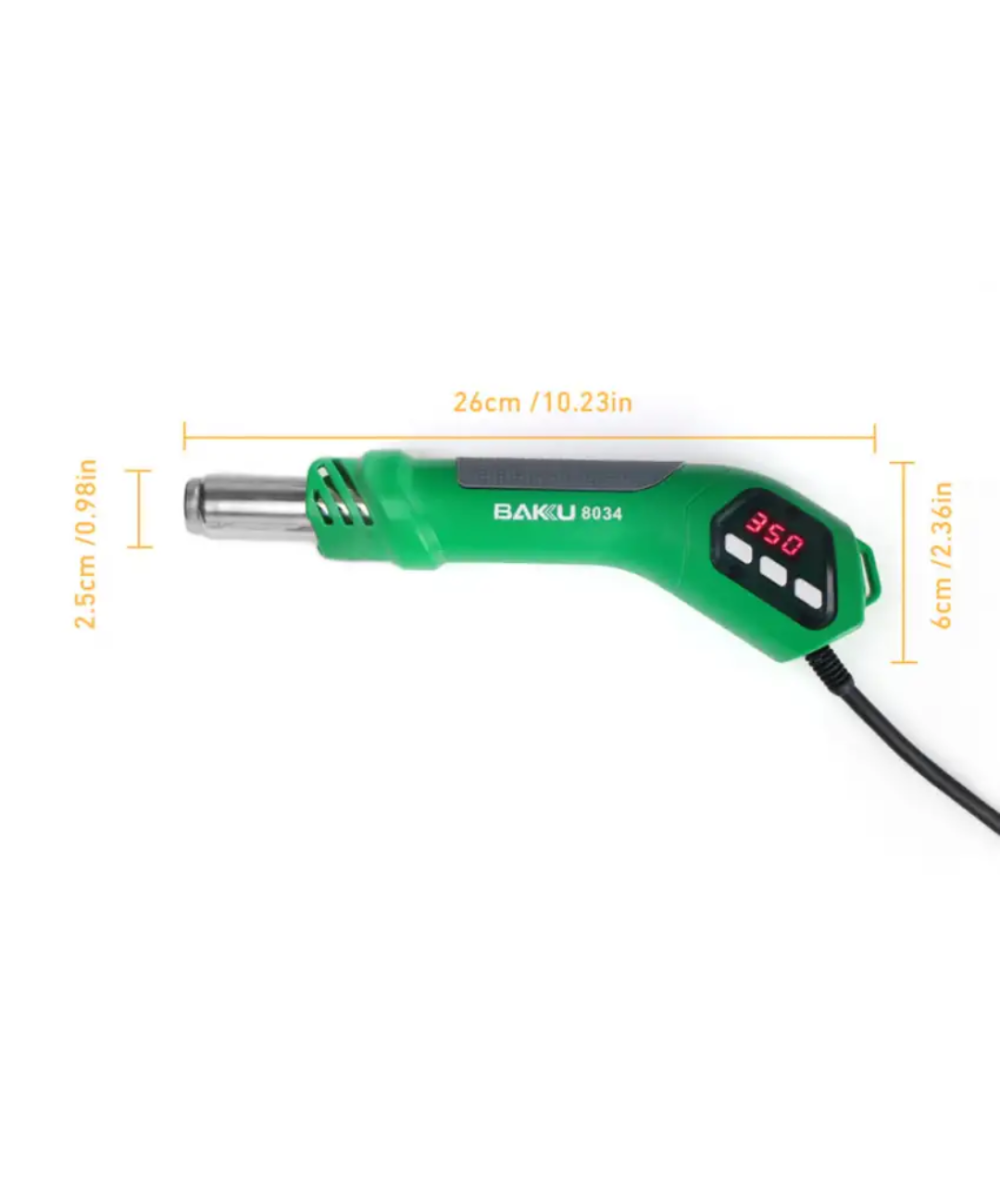 Pistola de calor portatil 650W BK-8034 BAKU