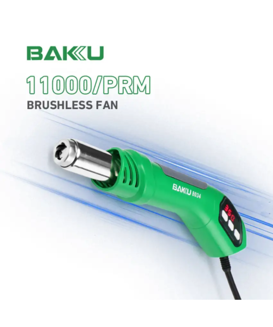 Pistola de calor portatil 650W BK-8034 BAKU