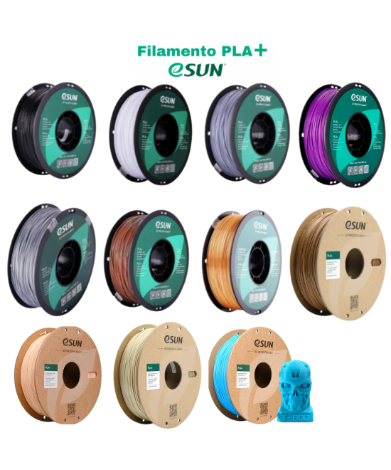 FILAMENTO PLA+ ESUN 1.75MM 1KG