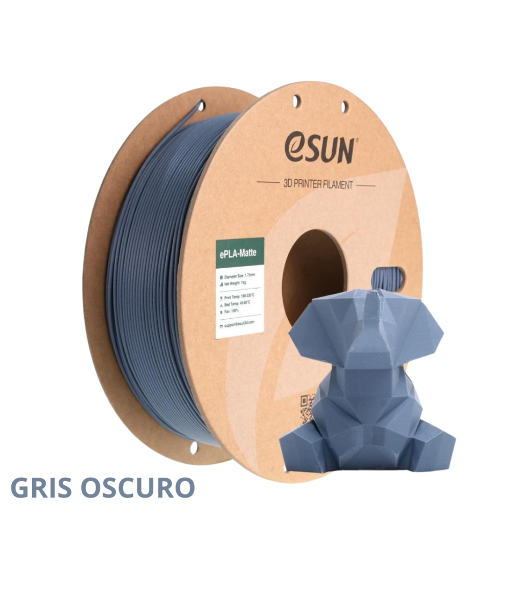 FILAMENTO PLA+ MATTE ESUN 1.75MM 1KG