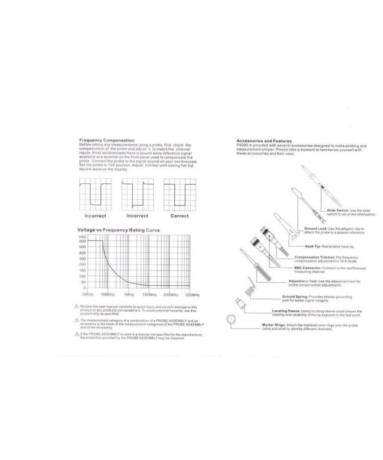 Par de puntas de Osciloscopio