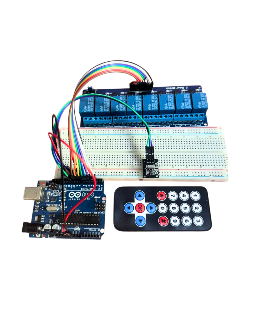 Control de reles con infrarrojo con Arduino