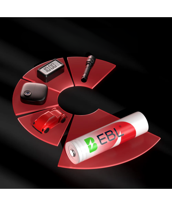 Batería recargable de iones de litio EBL 14500 de 800mAh