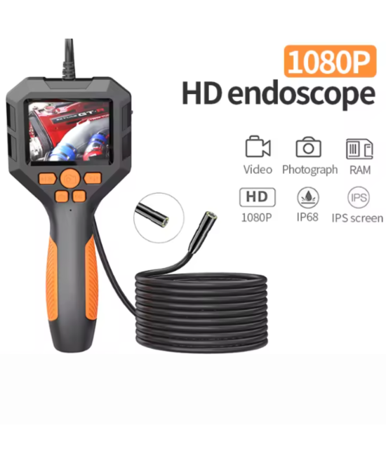 Endoscopio industrial con pantalla P10 1080P 5M