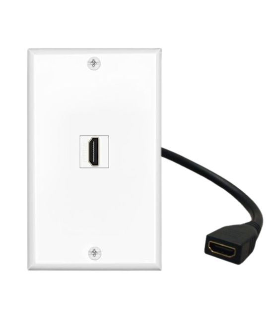 Tapadera de pared HDMI Hembra-Hembra