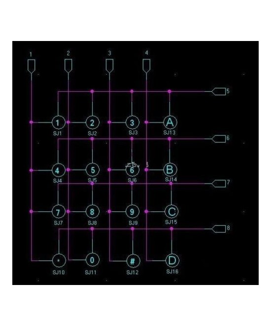 Teclado de 16 teclas