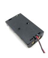 Contenedor bateria doble AA abierto