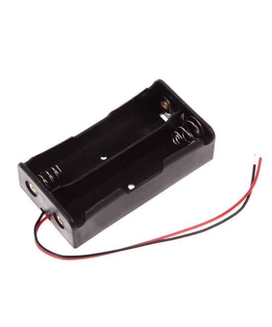 Contenedor bateria doble AA abierto