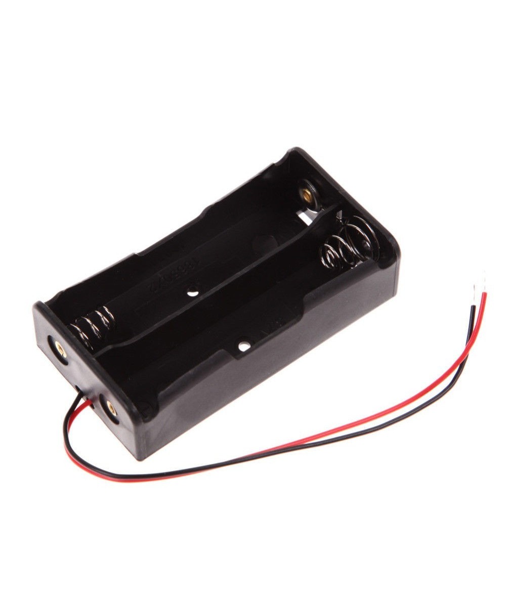 Contenedor bateria doble AA abierto