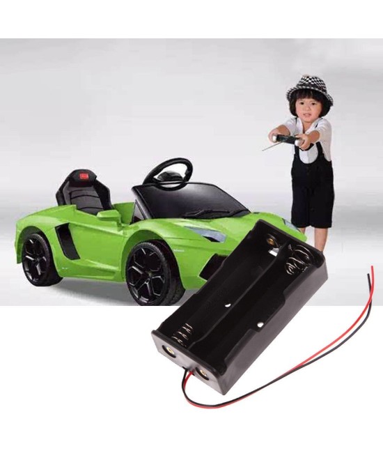 Contenedor bateria doble AA abierto