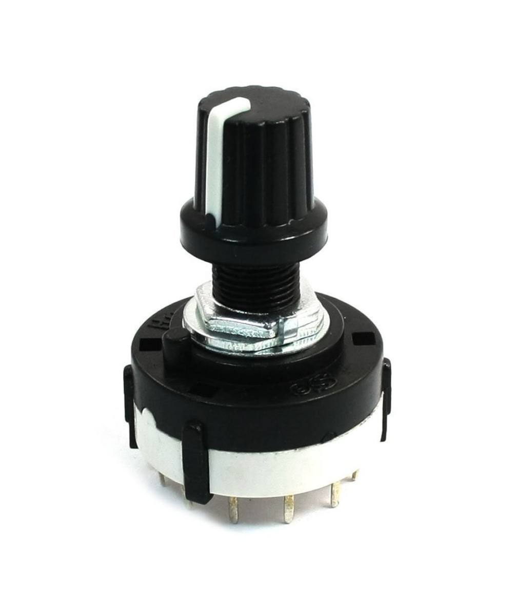 Selector de 3 posiciones y 4 polos