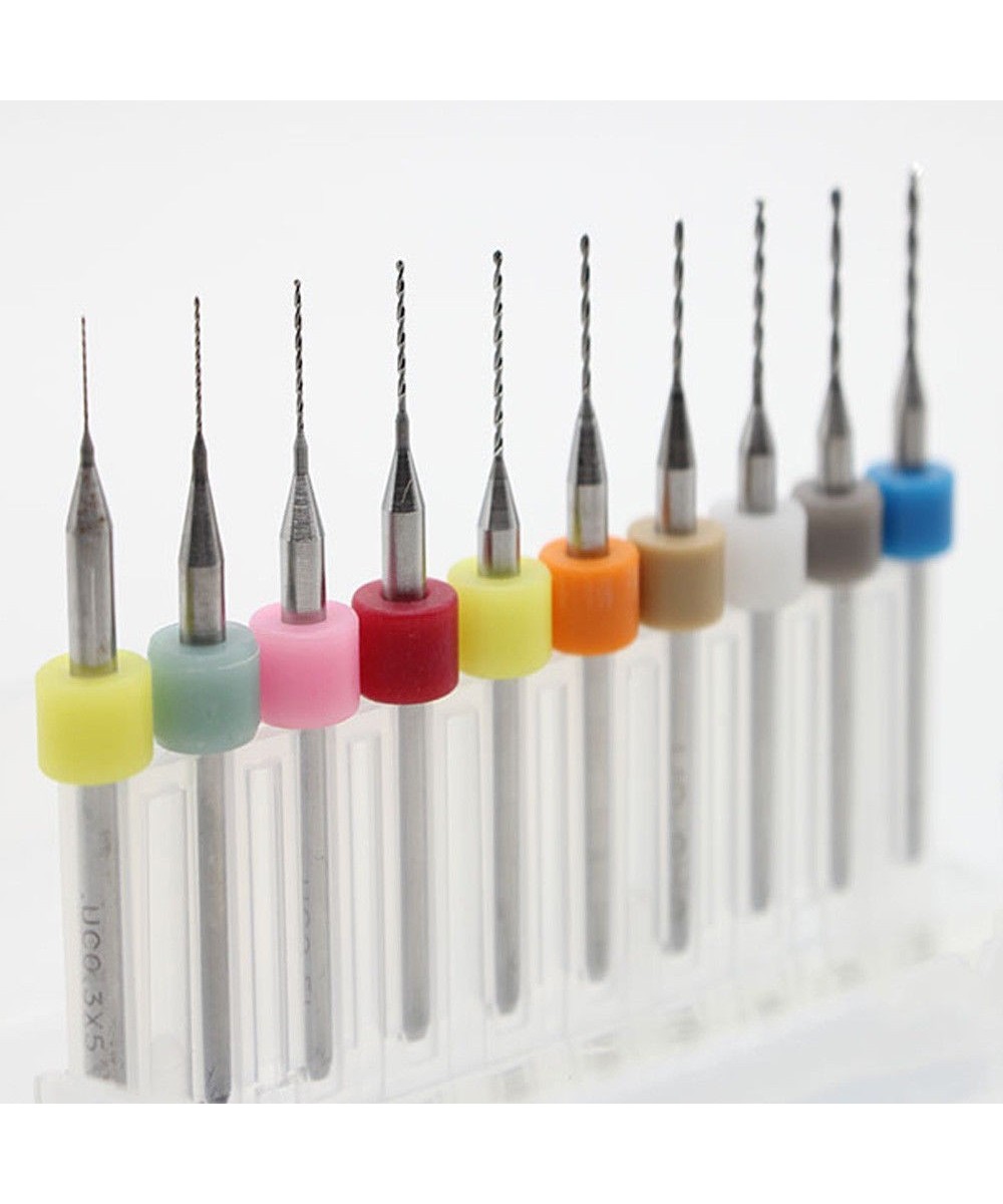 Kit mini brocas CNC para PCB de 0.3mm a 1.2mm