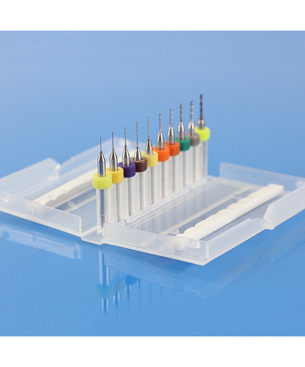 Kit mini brocas CNC para PCB de 0.3mm a 1.2mm