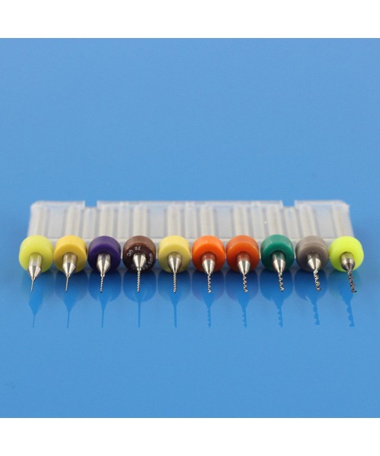 Kit mini brocas CNC para PCB de 0.3mm a 1.2mm