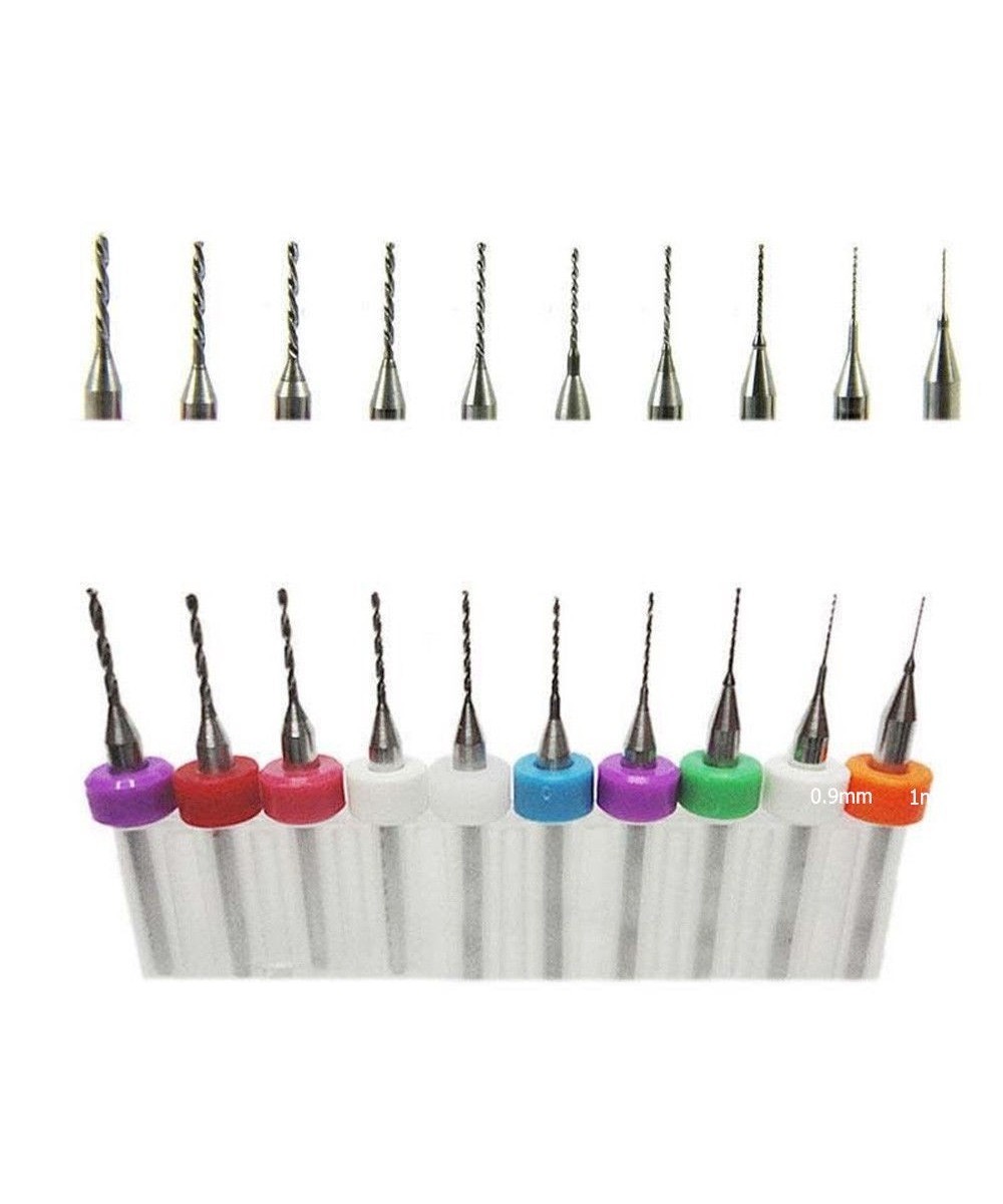 Kit mini brocas CNC para PCB de 0.3mm a 1.2mm