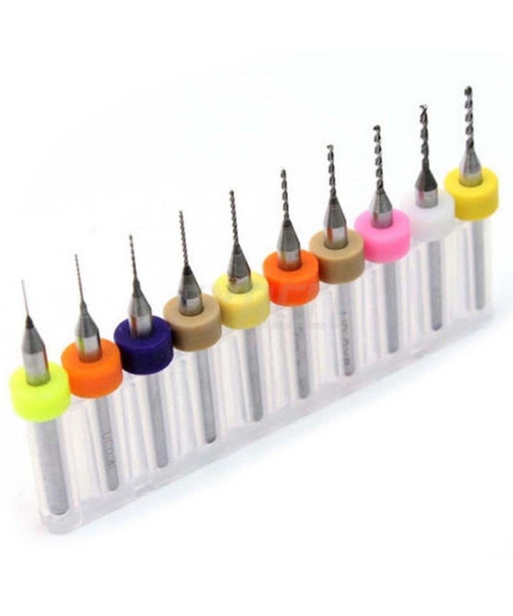 Kit mini brocas CNC para PCB de 0.3mm a 1.2mm