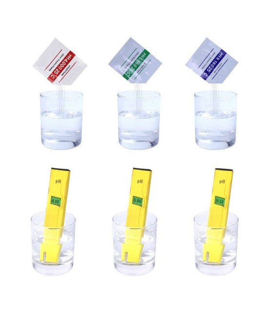 Polvo medidor PH 4.0, 6.86, 9.18  (3 bolsitas)