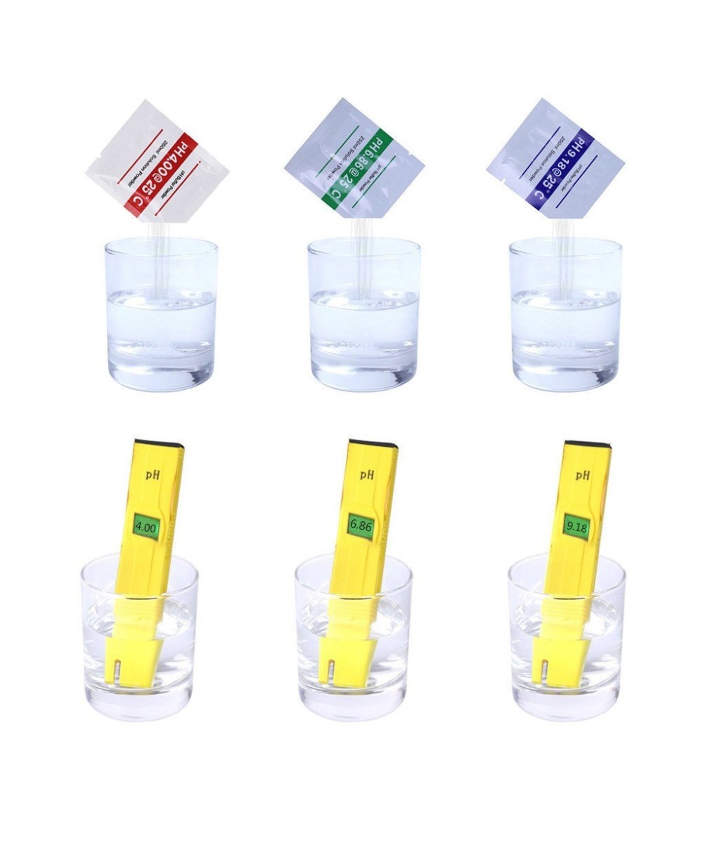 Polvo medidor PH 4.0, 6.86, 9.18  (3 bolsitas)