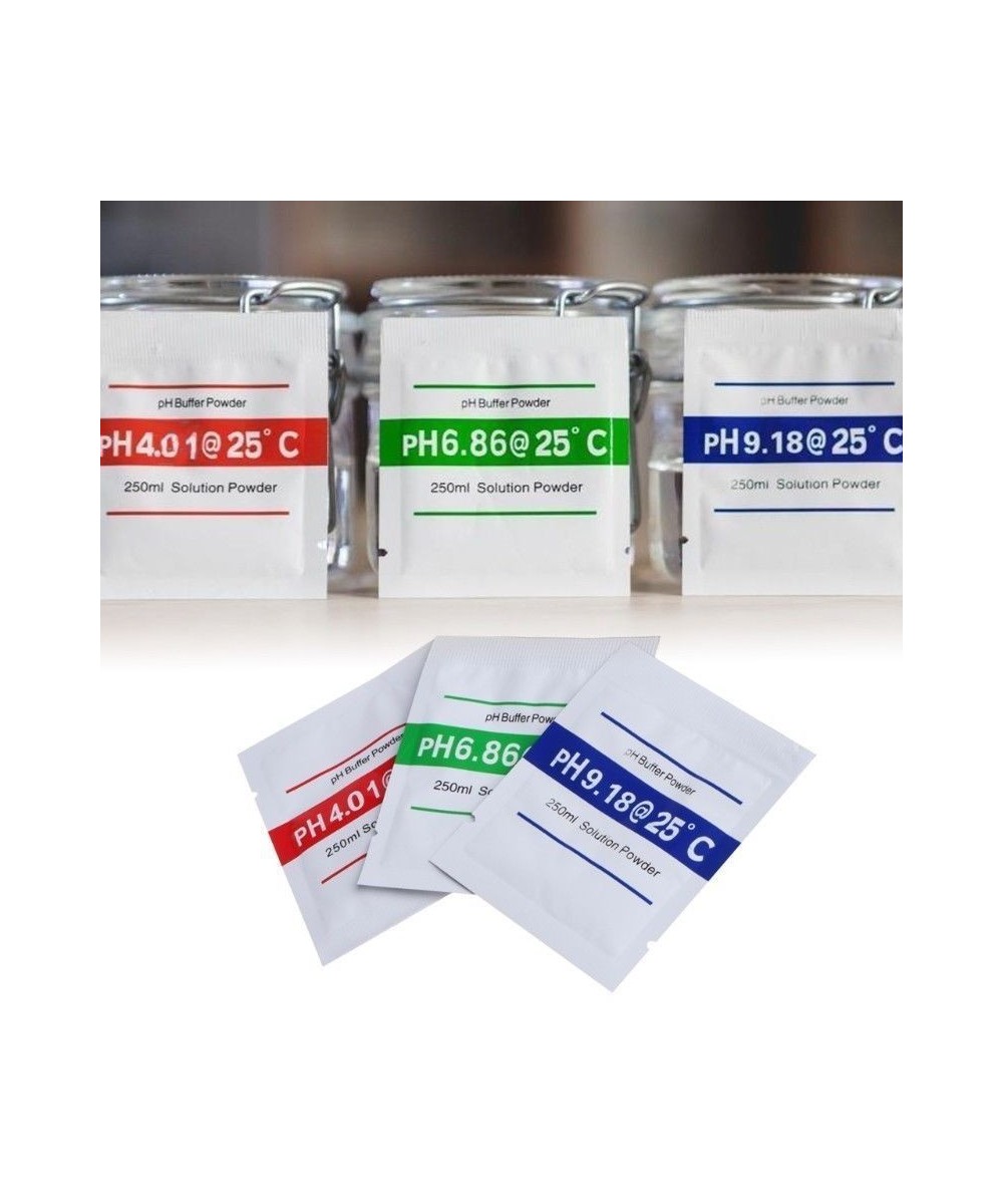 Polvo medidor PH 4.0, 6.86, 9.18  (3 bolsitas)