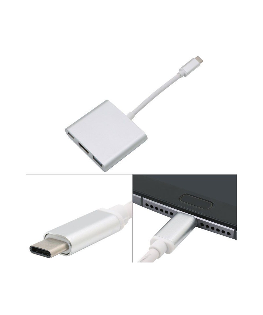 USB-c a USB-HDMI-USB-c