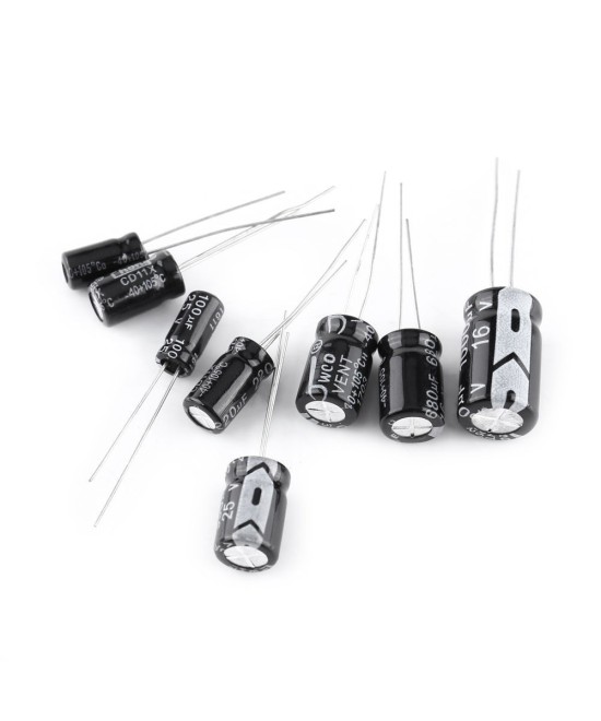 Caja de capacitores 500 unidades 24 valores