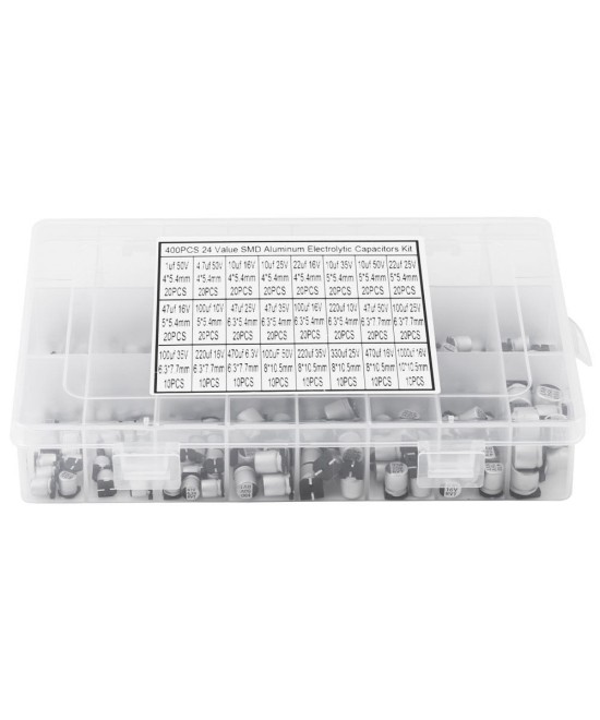 Capacitores electroliticos aluminio SMD (5 unidades)
