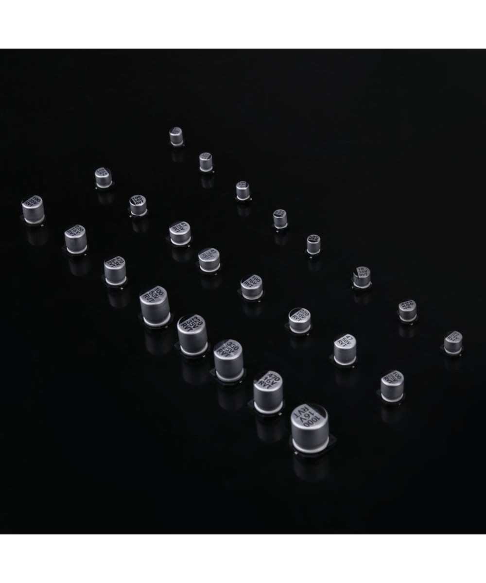 Capacitores electroliticos aluminio SMD (5 unidades)