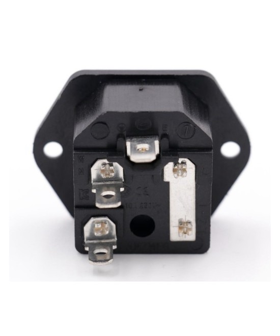 Receptaculo de energia con portafusible