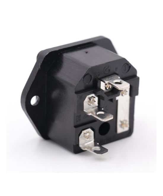 Receptaculo de energia con portafusible