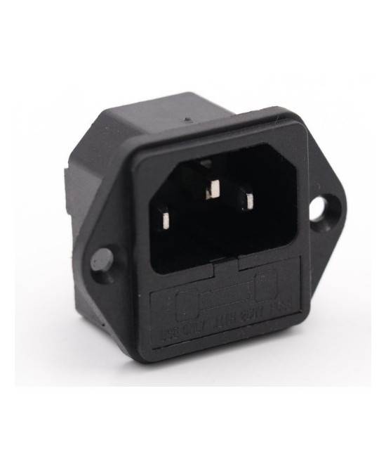 Receptaculo de energia con portafusible