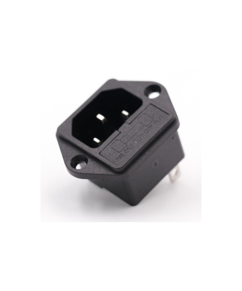 Receptaculo de energia con portafusible