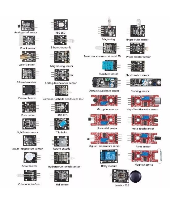 KIT de sensores 37 en 1