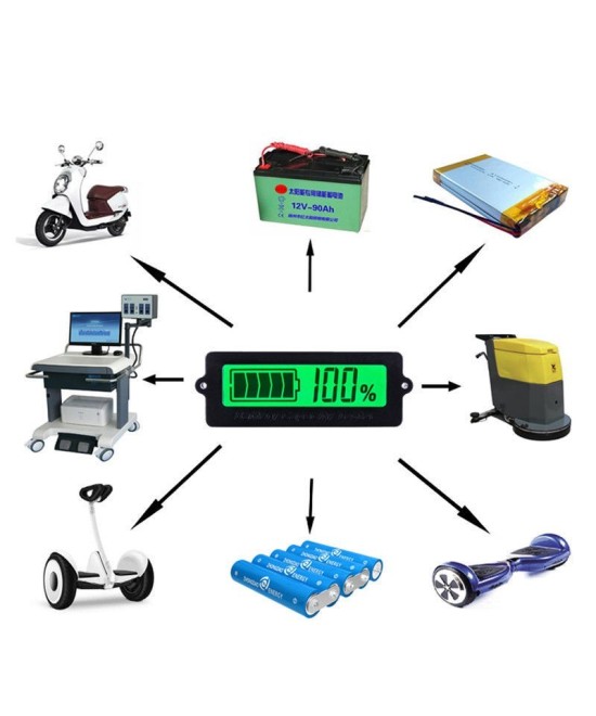 Indicador de voltaje y carga de bateria
