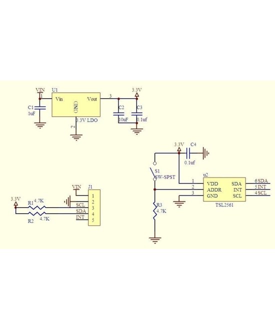 Sensor de luminosidad TSL2561