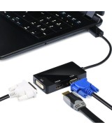 Convertidor  3 en 1 mini Display a HDMI-VGA-DVI