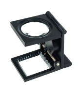 Lupa pequeña con base de metal