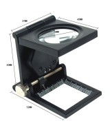 Lupa pequeña con base de metal