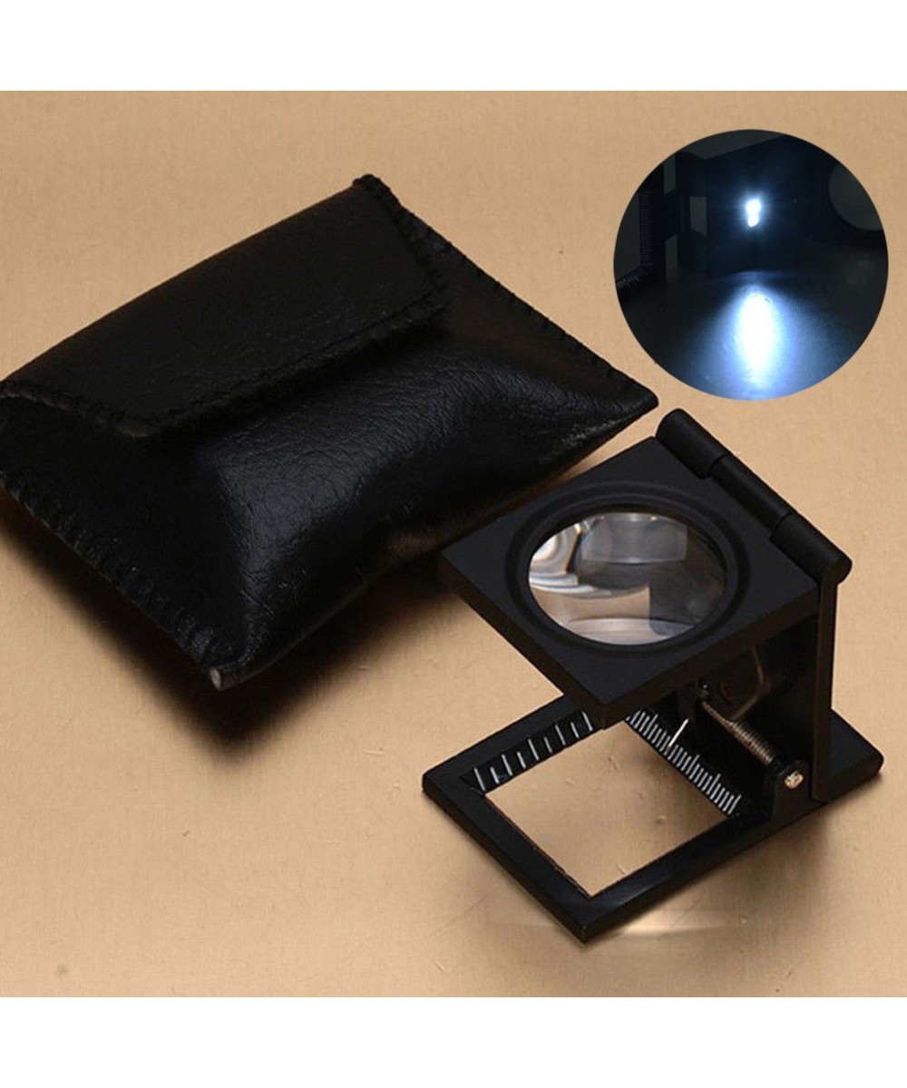 Lupa pequeña con base de metal