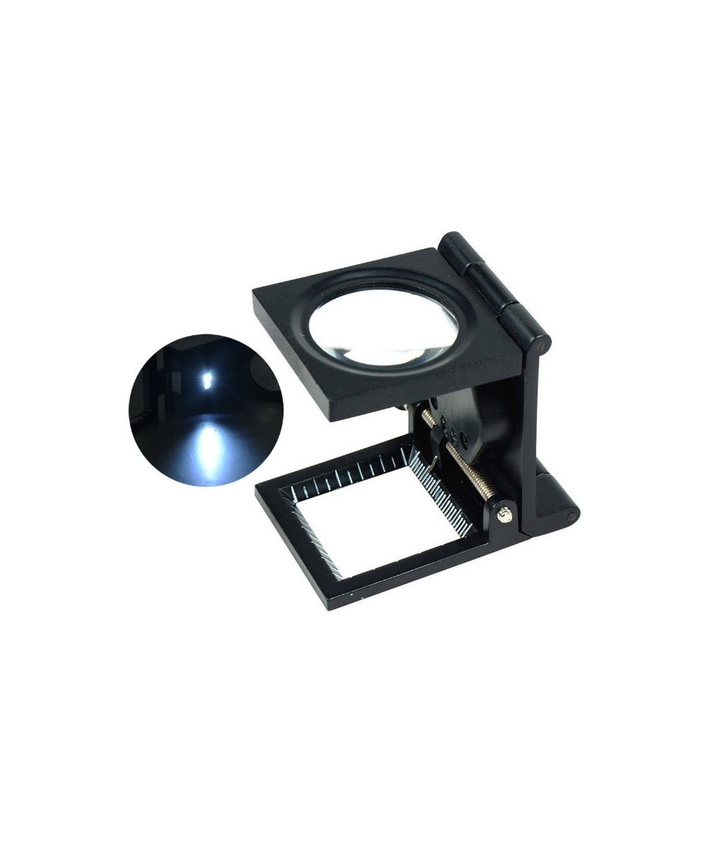 Lupa pequeña con base de metal