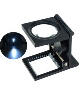 Lupa pequeña con base de metal